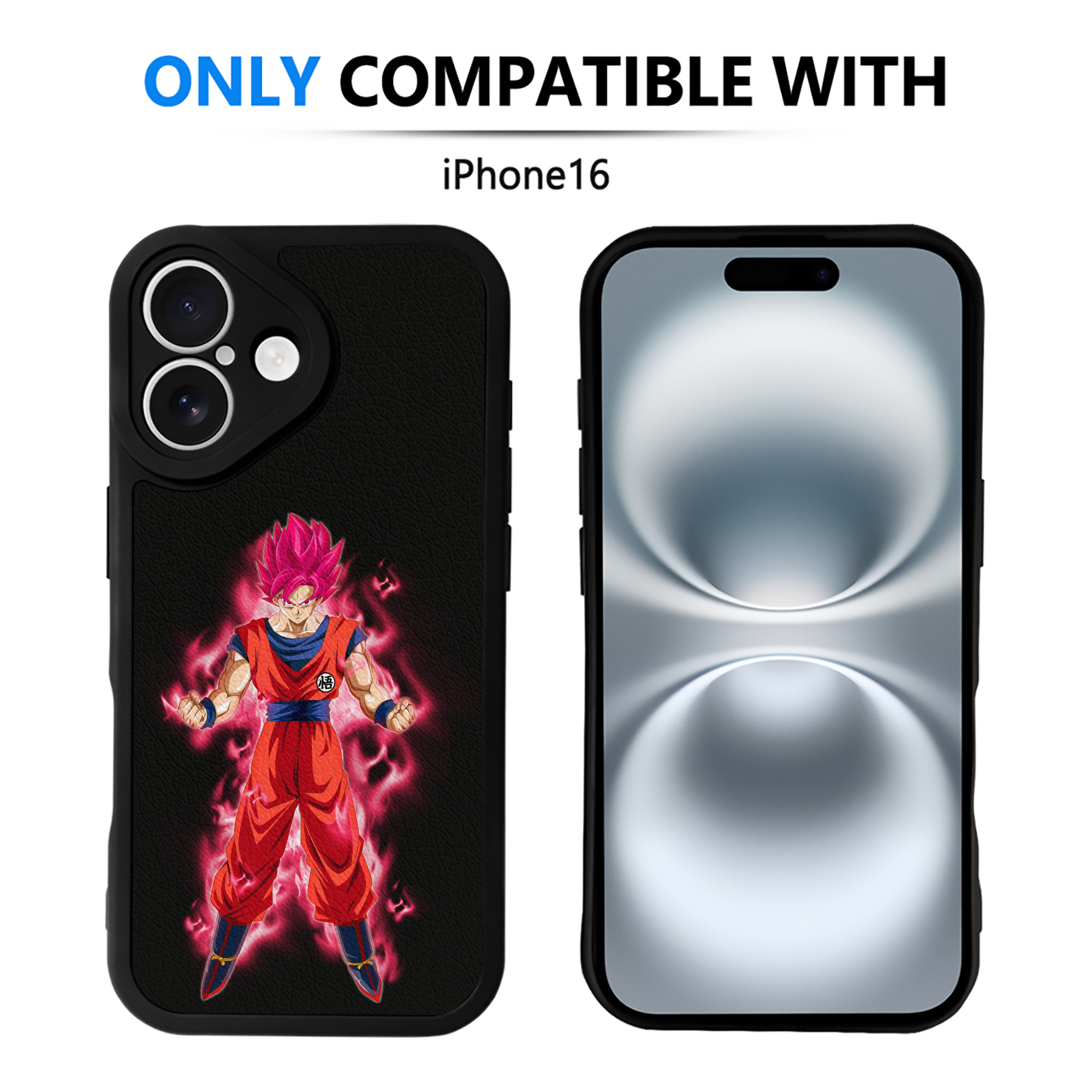 （画像用） ドラゴンボール 孫 悟飯（そんごはん）DRAGON BALL Son Gohan 【iPhone 16シリーズ対応】シリコンスマホケース（レザー調） 材質：シリコン